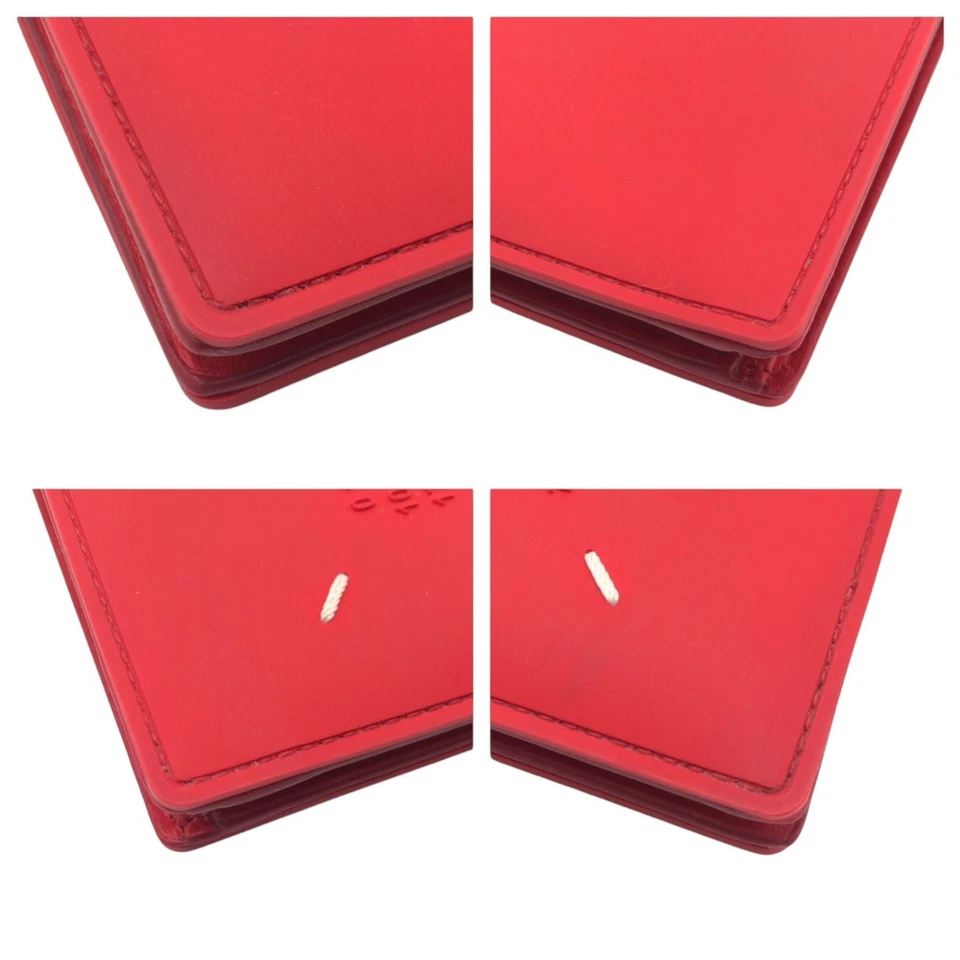 Maison Margiela Bifold S35UI0425 Cartera Compacta Unisex Rojo Goma Foto 4 de 4