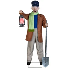 6-Ft  the Haunted Mansion Life-Size Caretaker Motion Activated Animatronic