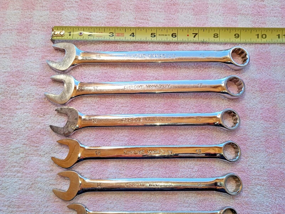 JUEGO DE LLAVES COMBINADAS AMPRO MÉTRICAS ¡BARATAS! 7 PIEZAS 10 12 14 15 16 17 18mm ahorra$ Foto 3 de 4