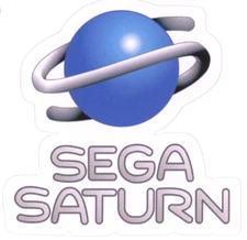 Sega Saturn Logo Sticker - Style 2 (Reproduction)