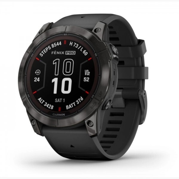 Garmin fenix 7X Pro Sapphire Solar Titanium DLC Black Band 010-02778-10-image