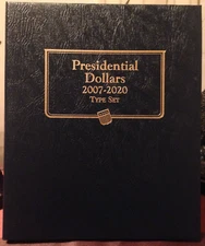 WHITMAN ALBUM COMPLETE COLLECTION PRESIDENTIAL 1 $, 2007-2016 & 2020, 40 COINS