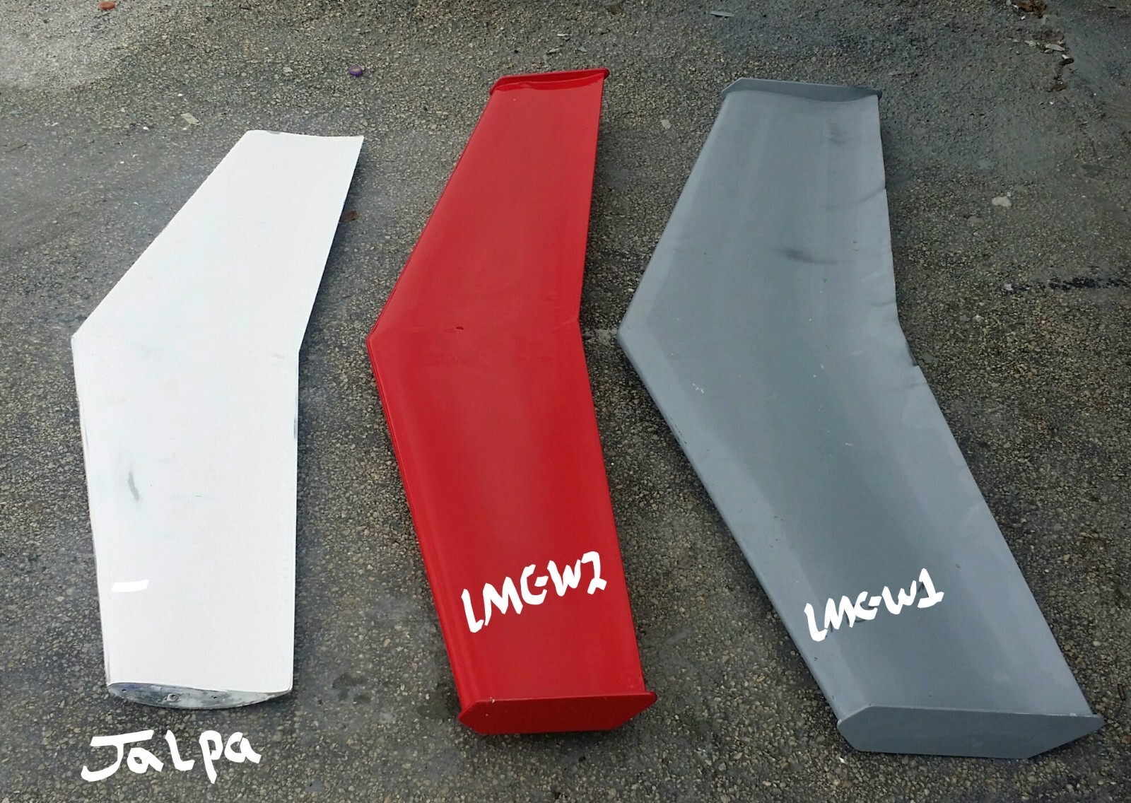 Rear Replica Winglets LP500 Style For Lamborghini Countach 1981-1989