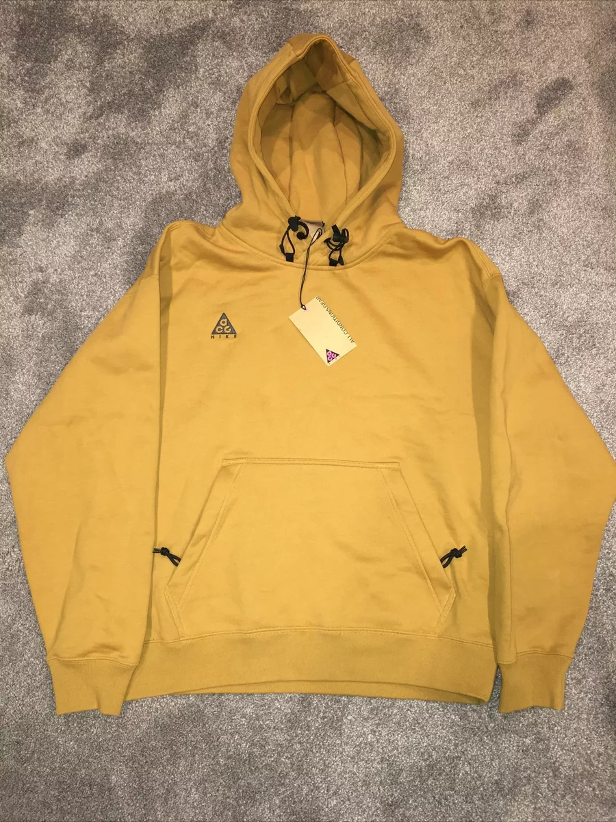 Nike ACG NRG Pullover Hoodie Wheat Black Mens Size Medium BQ3453-790
