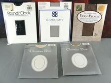 PANTYHOSE LOT 5 GIVENCHY CHRISTIAN DIOR ROUND THE CLOCK SIZE A/B SMALL VTG USA