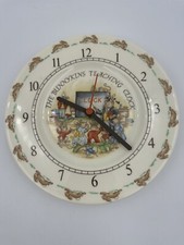 Royal Doulton Bunnykins - Teaching Wall Clock - Bone China - Made in England