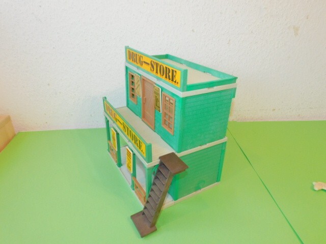 PLAYMOBIL vintage western maison drugstore magasin complet