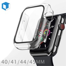 For Apple Watch Series 8 7 6 Screen Protector Clear Hard Case Cover 41 45 iWatch