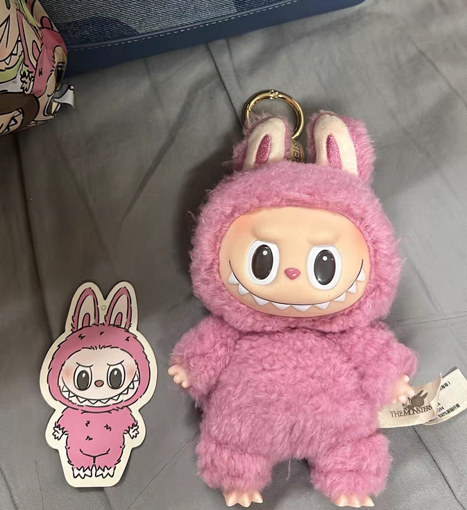 【正規品】Macaron ラブブ Lychee Berry ピンク Lychee Berry POPMART The Monsters Macarons Labubu Plush Doll