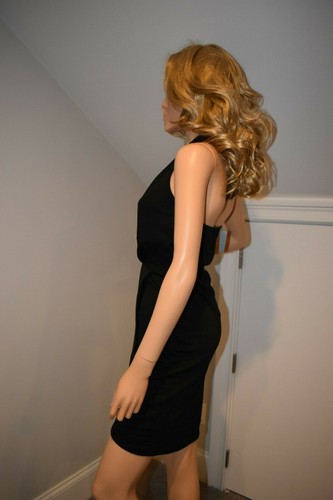 Charlotte Russe Sexy Negro Halter Cóctel Vestido de Fiesta Junior Pequeño - Imagen 2 de 10