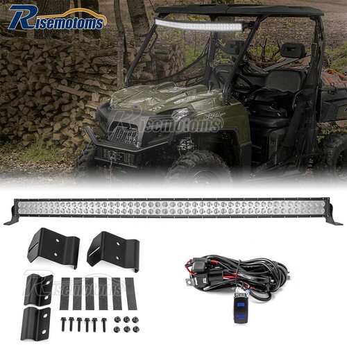 Roof 50" Curved Light Bar Mounting Kit For Polaris Ranger 570/900/1000 XP Crew