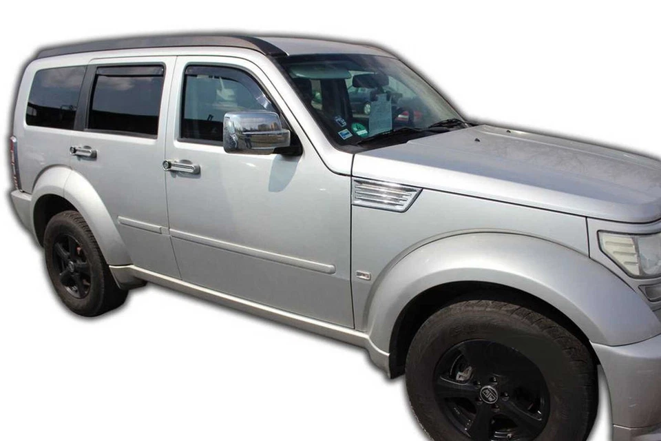 Deflectores de viento en canal para Dodge Nitro 2007-2012 4 piezas parasoles protector de lluvia Foto 4 de 4