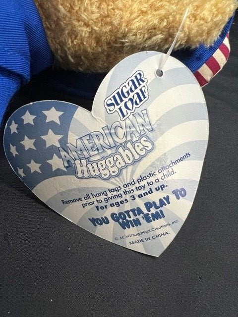 Sugar Loaf American Huggables USA Teddy Bear With Tags Plush Toy 