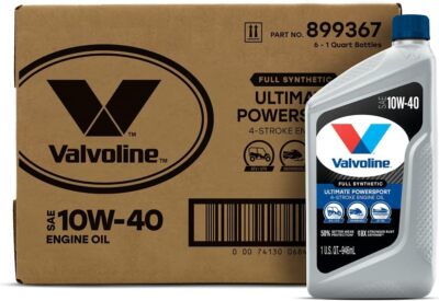 Case of 6,Valvoline 4-Stroke Engine Oil SAE 10W-40 Full Synthetic Motor Oil,1 QT