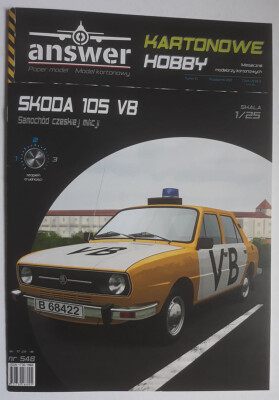 Answer KH 548 (10/2021) - Tschechisches Auto Skoda 105 VB