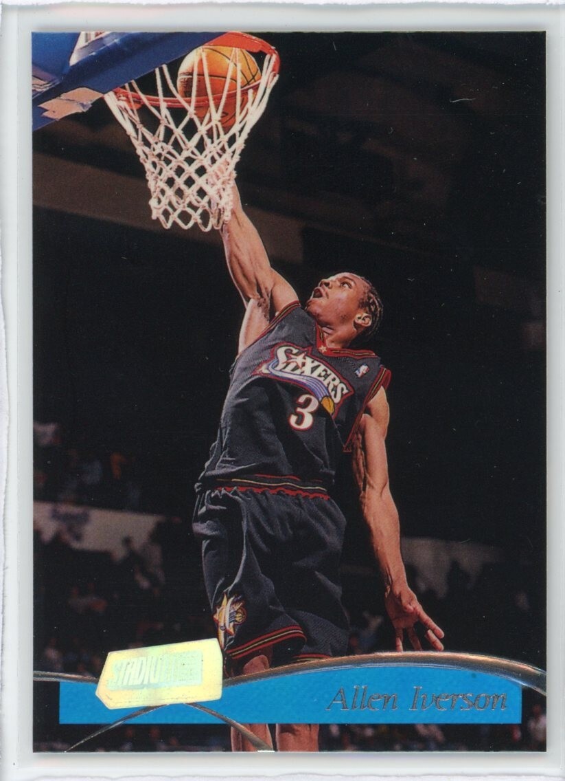 1997-98 Topps Stadium Club Basketball #126 Allen Iverson NM 76ers