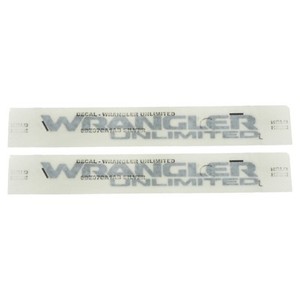 2018 JEEP WRANGLER JL UNLIMITED BLACK FENDER DECAL EMBLEM NAMEPLATE OEM MOPAR