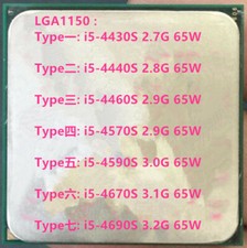 Intel I5-4430S I5-4440S I5-4460S I5-4570S I5-4590S I5-4670S I5-4690S 1150 CPU