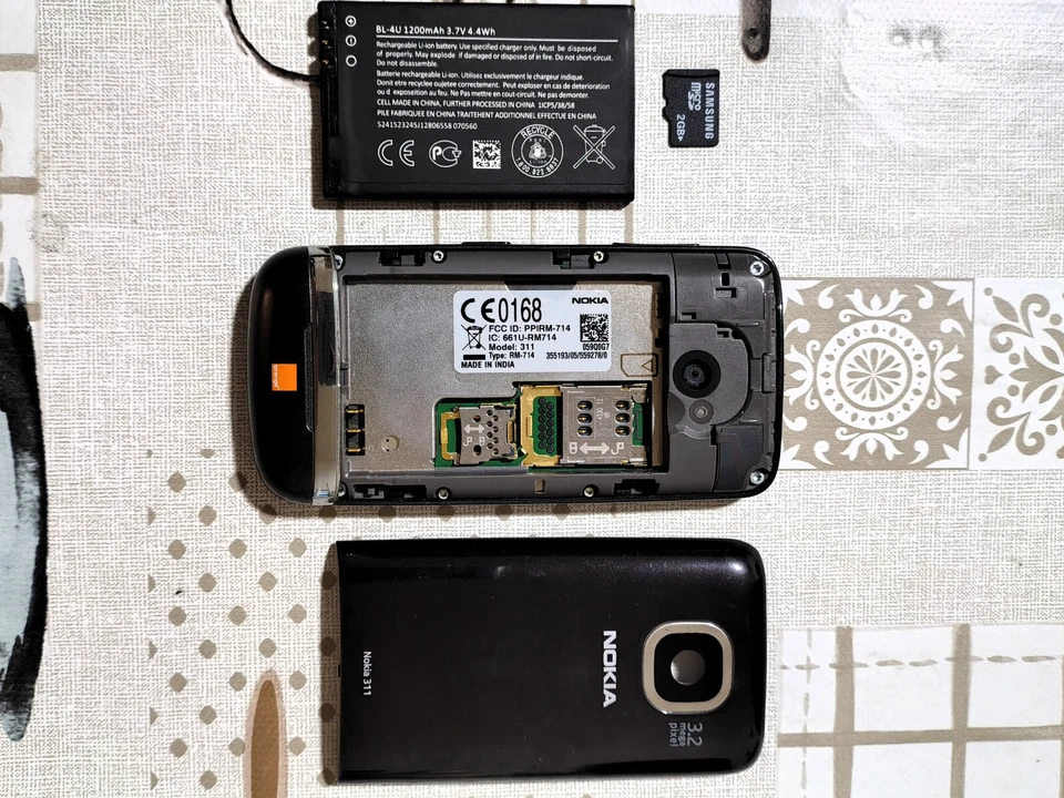 NOKIA ASHA 311 / RM- 714 / BATTERIA NUOVA + MICRO SD 2GB SAMSUNG - Immagine 4 di 4