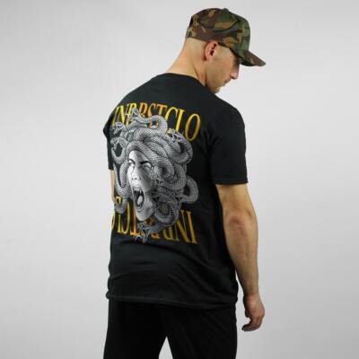 MARBLE MEDUSA Print T-Shirt Short Sleeve Basic Tee Casual Sport Top 