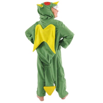 Charlie Crow Kinderkostüm grüner Drache - 128 cm / 5-7 Jahre