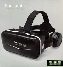 VR Headset with Remote Control 3D Glasses Virtual Reality Headset Pansonite 