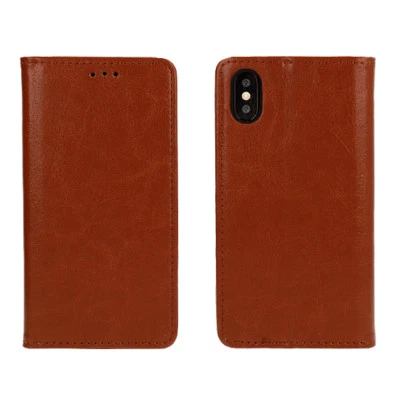 Braun ECHT LEDER Book Case Handytasche Klapp Etui Flip Hülle Für Huawei Honor 7S - Bild 1 von 4