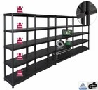 4 XXL Schwerlastregal Kunststoffregal Kellerregal Werkstatt Regal Steckregal TOP