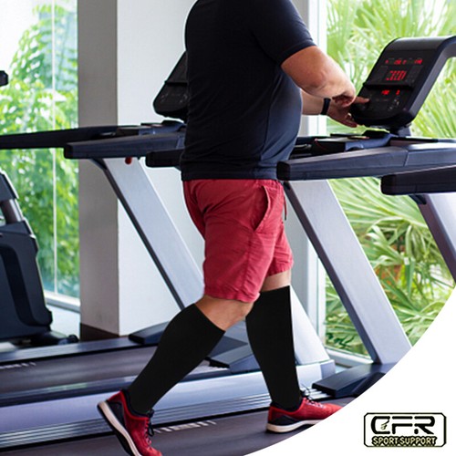 XL-7XL Compression Socks Open Toe Toeless Leg Foot Support 20-30mmHg Men&Women - Picture 7 of 15