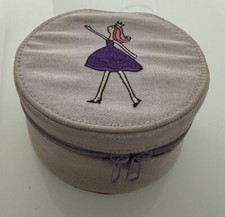 Kinder Schmuckdose Stoff Lila