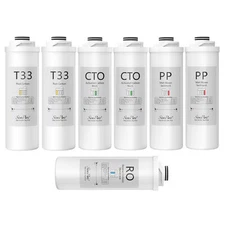 SimPure WP2-400GPD Reverse Osmosis 1-Year Water Filter Replacement Cartridges