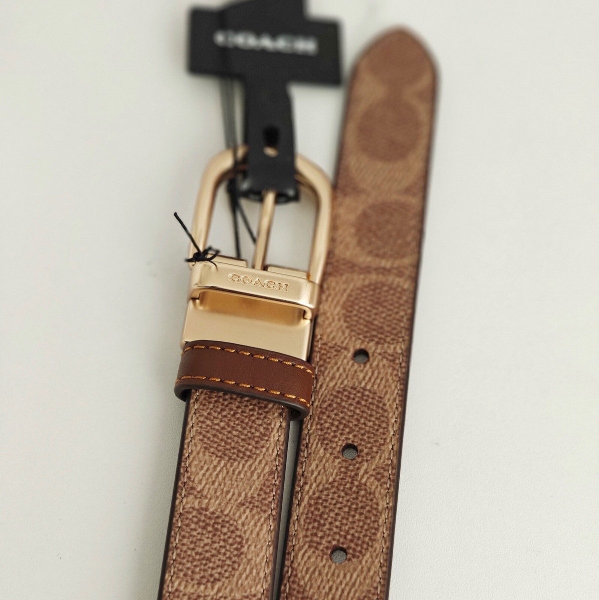 New Coach Classic Buckle Cut To Size Reversible Belt 25 Mm
