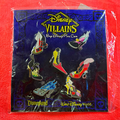 Villains Shoes High Heels 7 Pin Set Disney Pin Lot | eBay