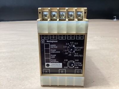 Westinghouse SVM3AB/4324B04G12 System Voltage Monitor  #104D84*CO