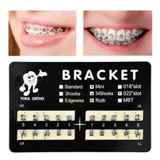 200Pcs Roth Bracket Dental Orthodontic Mini 022 Hook345 Buccal Tube Archwire