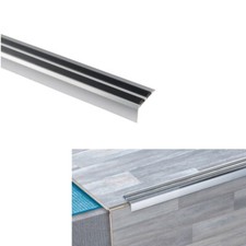 Stair Nosing Edge Trim - Aluminium Anti Slip Step Edging Strip for Stair 1m