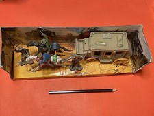 Far West Diligenza con cavalli e banditi