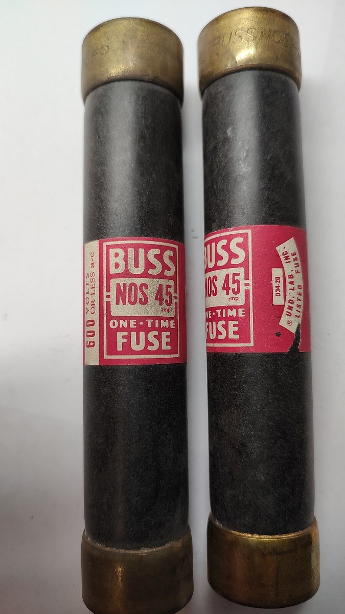 UTC R-111 NOS 2台 One Time Buss Fuse NOS-45 600 Volts Lot 2 | eBay