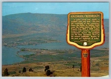 Anarchist Mountain Lookout, Osoyoos British Columbia Canada, Chrome Postcard