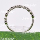 14k Solid White gold Natural Diamond Anniversary band ring 0.10 ct — photo 6