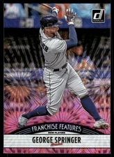 2019 Donruss Franchise Features Pink Firework 21 Estevan Florial George Springer