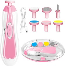 Baby Nail Trimmer Electric, 6 in 1 Rechargeable Baby Nail Clippers Manicure Set