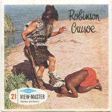 Robinson Crusoe - View-Master 3 Reel Packet - vintage - B438E-BS6