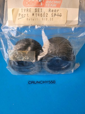 Corally SP10 Rear Tire Wheel Set 14602 Sponge Green Dot Pan Car RC
