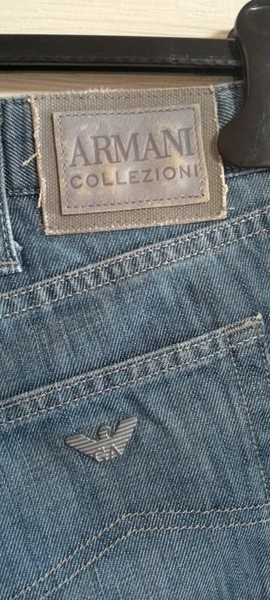 Herren Armani Jeans Blau Denim XL
