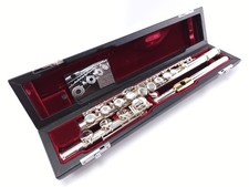 Reconditioned Jupiter CXL Gold Clad Lip Silver Head Intermediate Flute B Foot