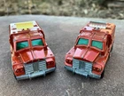 Vintage Lesney Matchbox No. 16 Badger Rolamatics Radar Military Truck - Lot Of 2