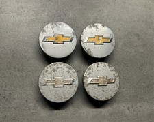 Chevy Cobalt Sonic Silver Wheel Center Caps X4 Set Oem Used Rough 96682160 Cruze