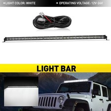 32" Slim LED Work Light Bar Spot Flood Combo Driving Car Truck & Wiring Kit UK