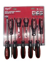 Milwaukee Tool 48-22-2710 10pc Phillips/Slotted/Square Screwdriver and Bit Set